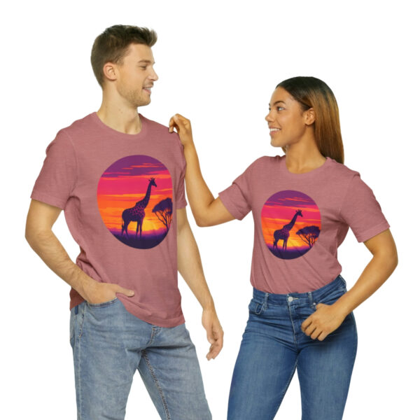 Giraffic Sunset Unisex Jersey Short Sleeve Tee 35