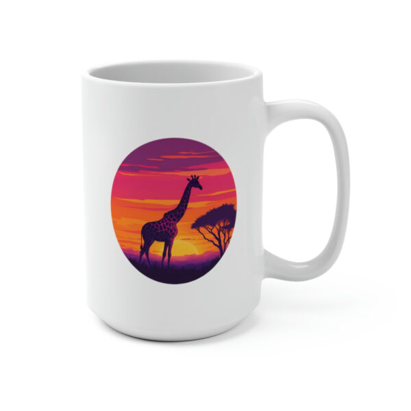 Giraffic Sunset Mug 15oz 4