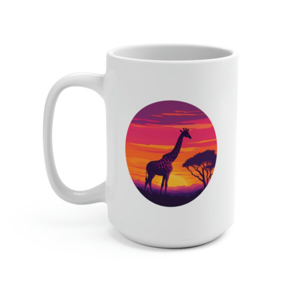 Giraffic Sunset Mug 15oz 5