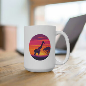 Giraffic Sunset Mug 15oz 2