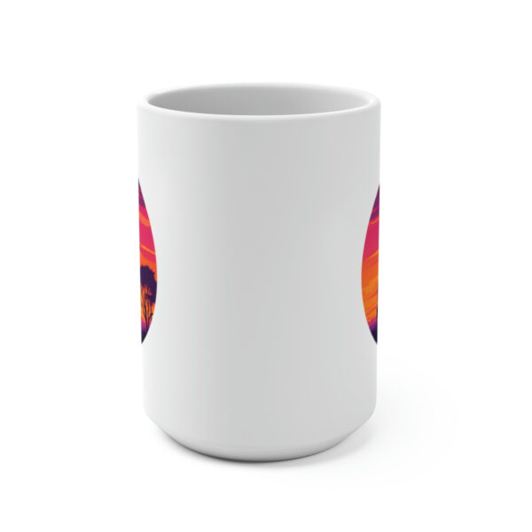 Giraffic Sunset Mug 15oz 3