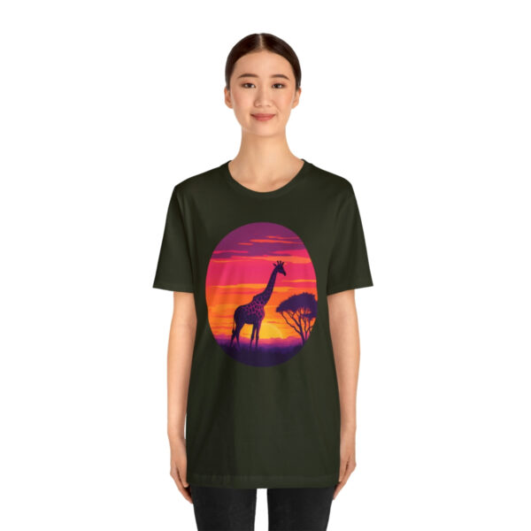 Giraffic Sunset Unisex Jersey Short Sleeve Tee 76