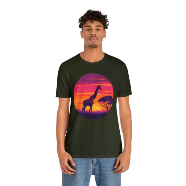 Giraffic Sunset Unisex Jersey Short Sleeve Tee 77