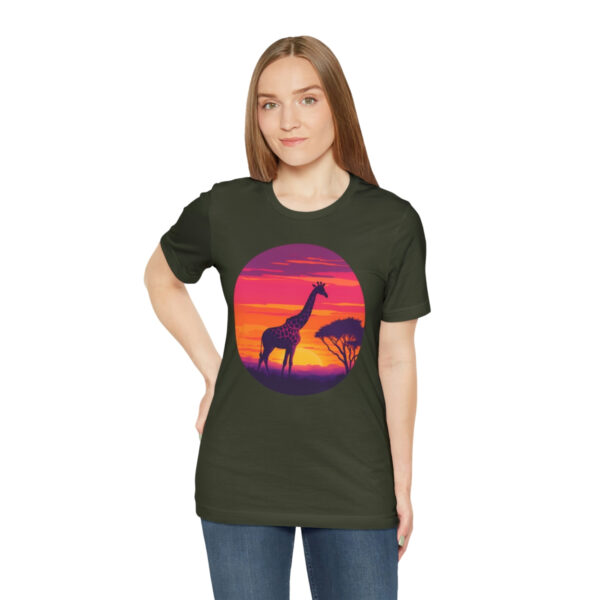 Giraffic Sunset Unisex Jersey Short Sleeve Tee 78