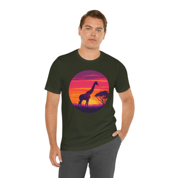 Giraffic Sunset Unisex Jersey Short Sleeve Tee 79