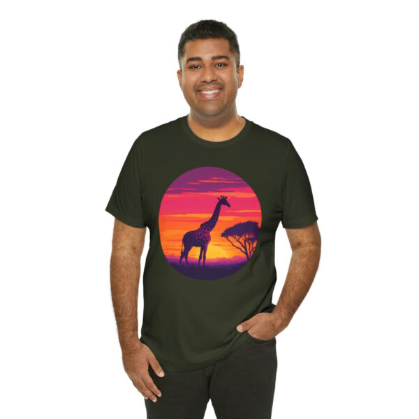 Giraffic Sunset Unisex Jersey Short Sleeve Tee 81