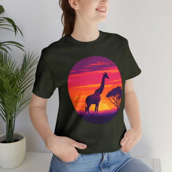 Giraffic Sunset Unisex Jersey Short Sleeve Tee 82