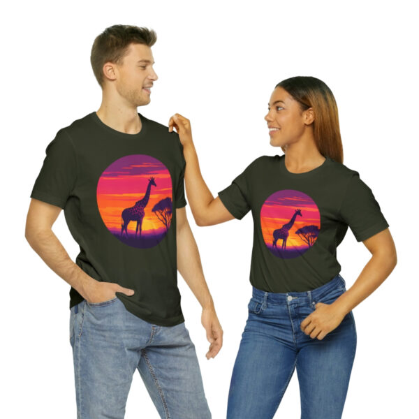 Giraffic Sunset Unisex Jersey Short Sleeve Tee 83