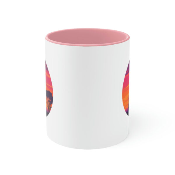 Giraffic Sunset Accent Mugs 3