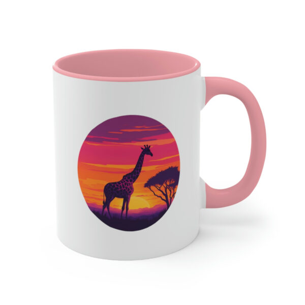 Giraffic Sunset Accent Mugs 5