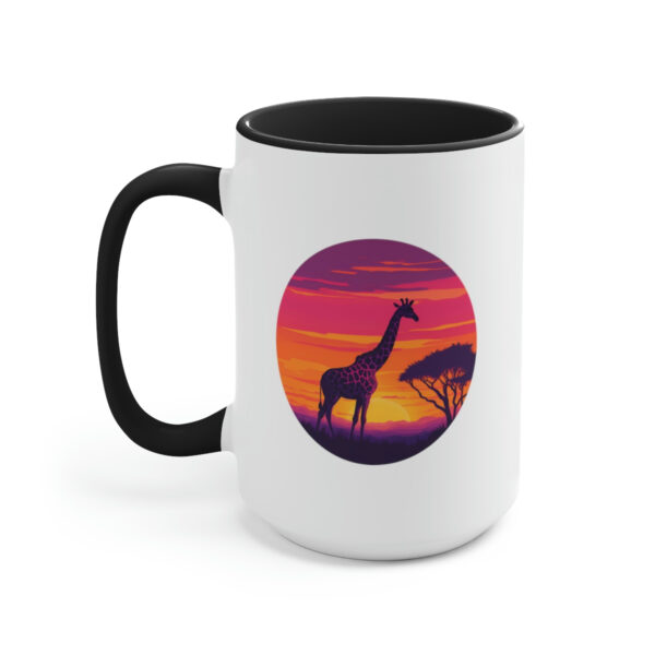 Giraffic Sunset Accent Mugs 7