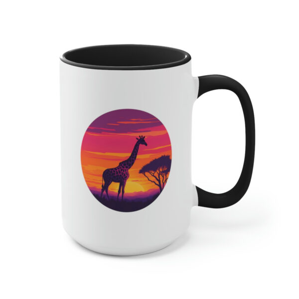 Giraffic Sunset Accent Mugs 8