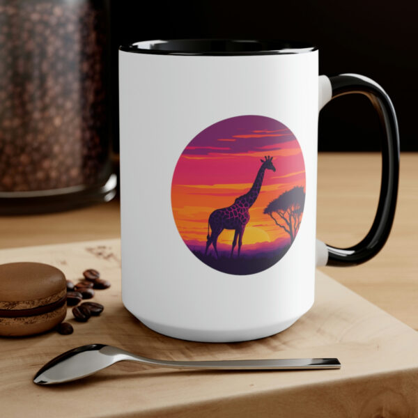 Giraffic Sunset Accent Mugs 9