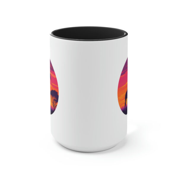 Giraffic Sunset Accent Mugs 6