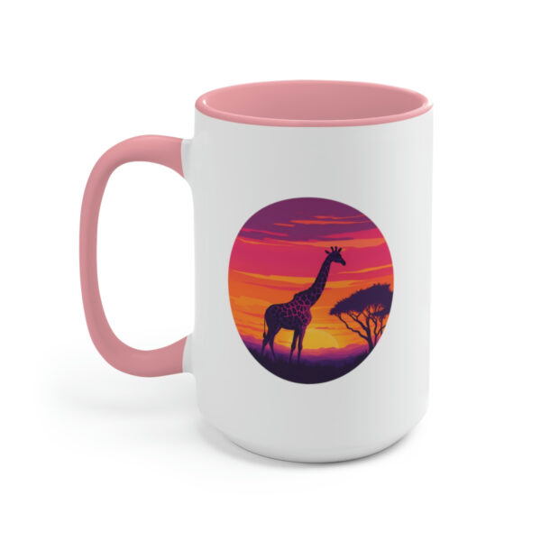 Giraffic Sunset Accent Mugs 11