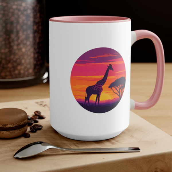 Giraffic Sunset Accent Mugs 13