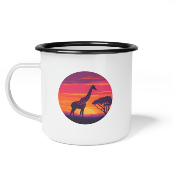 Giraffic Sunset Enamel Camp Cup 3