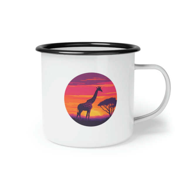 Giraffic Sunset Enamel Camp Cup 5