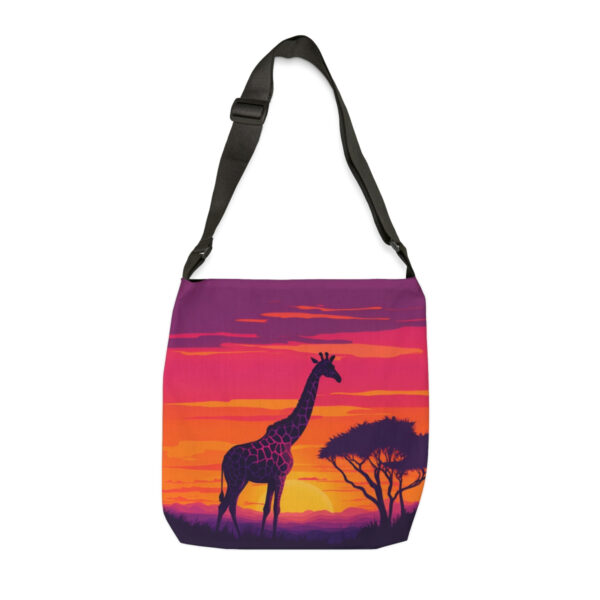 Giraffic Sunset Adjustable Tote Bag 2