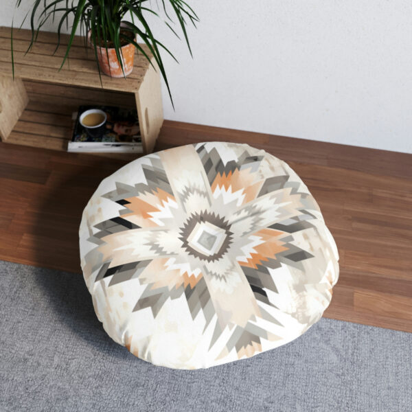 Tufted Floor Pillow, Round 9